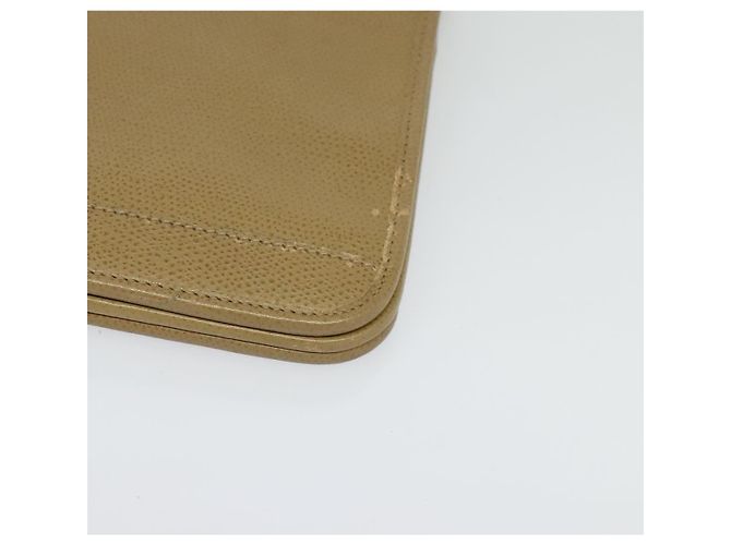 Borsa a Spalla con Catena in Pelle Beige Oro Christian Dior Auth ep9978 D'oro - vista 9