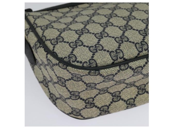 GUCCI GG Supreme Sherry Line Shoulder Bag PVC Navy Gold 89 02 032 Auth yk18894 Red Golden Navy blue - view 16