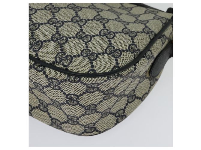 GUCCI GG Supreme Sherry Line Shoulder Bag PVC Navy Gold 89 02 032 Auth yk18894 Red Golden Navy blue - view 17
