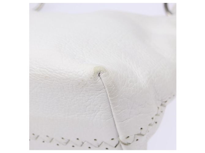 Autre Marque Borsa a Spalla in Pelle Bianca Auth yk18912 di BOTTEGA VENETA Bianco - vista 16