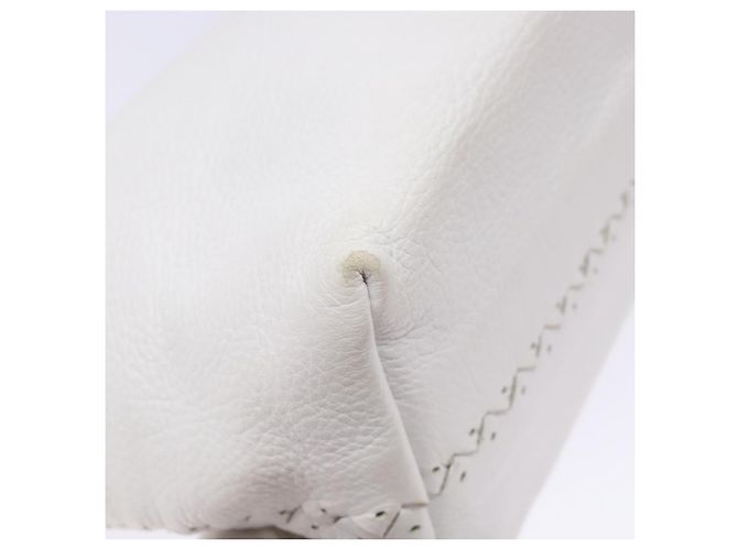 Autre Marque Borsa a Spalla in Pelle Bianca Auth yk18912 di BOTTEGA VENETA Bianco - vista 17
