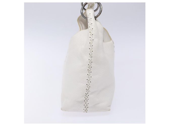Autre Marque Borsa a Spalla in Pelle Bianca Auth yk18912 di BOTTEGA VENETA Bianco - vista 3