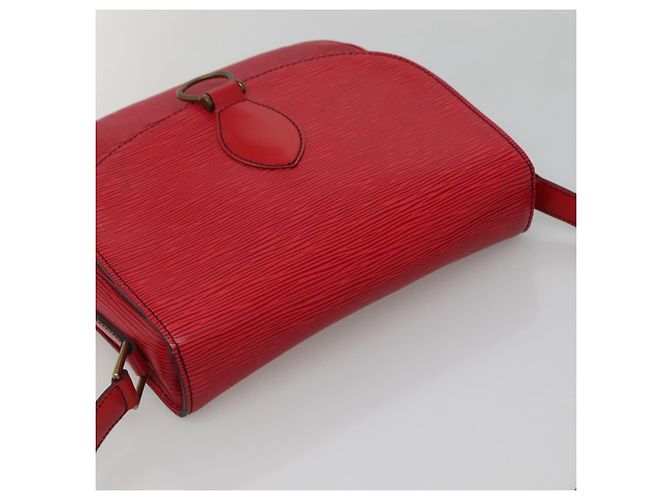 LOUIS VUITTON Borsa a Spalla Epi Saint Cloud GM Rossa M52197 LV Auth 135874 Rosso - vista 14