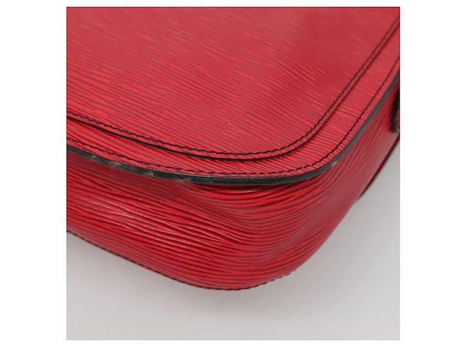 LOUIS VUITTON Borsa a Spalla Epi Saint Cloud GM Rossa M52197 LV Auth 135874 Rosso - vista 17