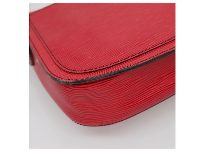 LOUIS VUITTON Borsa a Spalla Epi Saint Cloud GM Rossa M52197 LV Auth 135874 Rosso - vista 18