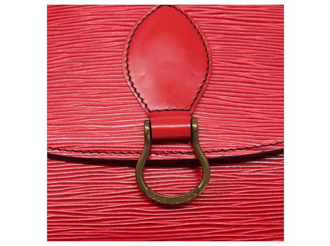 LOUIS VUITTON Borsa a Spalla Epi Saint Cloud GM Rossa M52197 LV Auth 135874 Rosso - vista 19