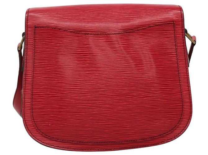 LOUIS VUITTON Borsa a Spalla Epi Saint Cloud GM Rossa M52197 LV Auth 135874 Rosso - vista 2