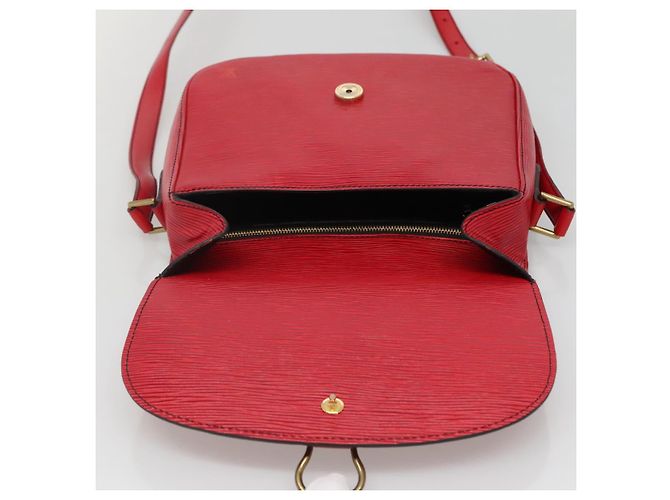 LOUIS VUITTON Borsa a Spalla Epi Saint Cloud GM Rossa M52197 LV Auth 135874 Rosso - vista 20