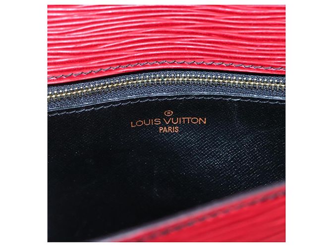 LOUIS VUITTON Borsa a Spalla Epi Saint Cloud GM Rossa M52197 LV Auth 135874 Rosso - vista 22