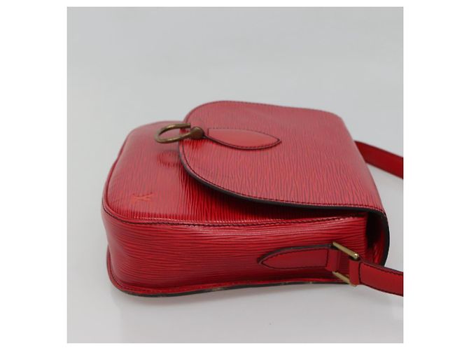 LOUIS VUITTON Borsa a Spalla Epi Saint Cloud GM Rossa M52197 LV Auth 135874 Rosso - vista 4