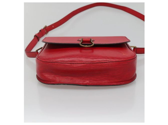 LOUIS VUITTON Borsa a Spalla Epi Saint Cloud GM Rossa M52197 LV Auth 135874 Rosso - vista 5
