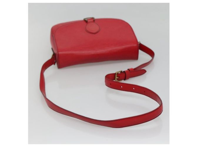 LOUIS VUITTON Borsa a Spalla Epi Saint Cloud GM Rossa M52197 LV Auth 135874 Rosso - vista 6