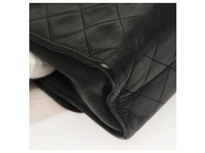 Borsa a Spalla con Catena CHANEL in Pelle Nera Oro CC Auth 133043 Nero D'oro - vista 16