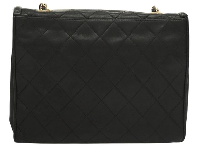 Borsa a Spalla con Catena CHANEL in Pelle Nera Oro CC Auth 133043 Nero D'oro - vista 2