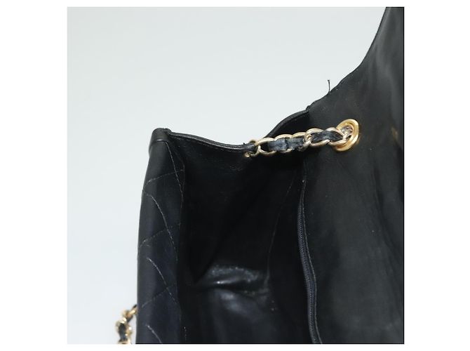 Borsa a Spalla con Catena CHANEL in Pelle Nera Oro CC Auth 133043 Nero D'oro - vista 24