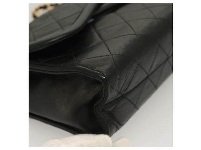 Borsa a Spalla con Catena CHANEL in Pelle Nera Oro CC Auth 133043 Nero D'oro - vista 8