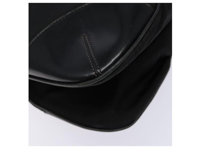 Borsa a Spalla PRADA in Nylon Pelle Nera Argento Autentica bs28220 Nero - vista 15