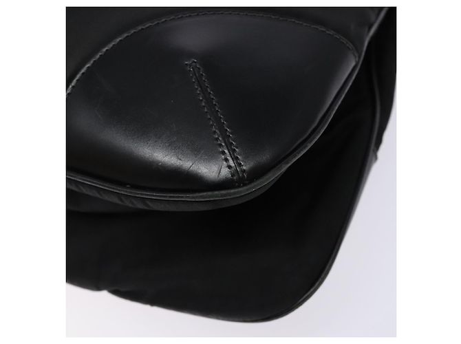 Borsa a Spalla PRADA in Nylon Pelle Nera Argento Autentica bs28220 Nero - vista 16