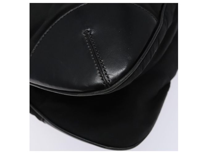 Borsa a Spalla PRADA in Nylon Pelle Nera Argento Autentica bs28220 Nero - vista 17