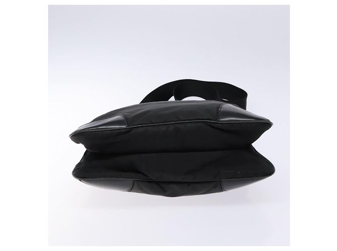 Borsa a Spalla PRADA in Nylon Pelle Nera Argento Autentica bs28220 Nero - vista 5