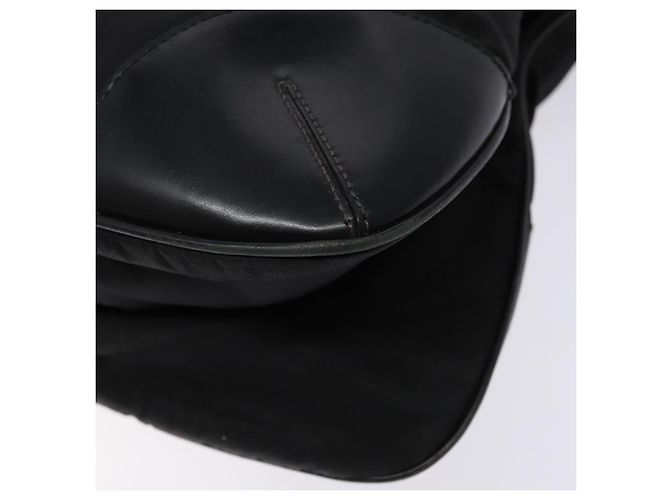Borsa a Spalla PRADA in Nylon Pelle Nera Argento Autentica bs28220 Nero - vista 8