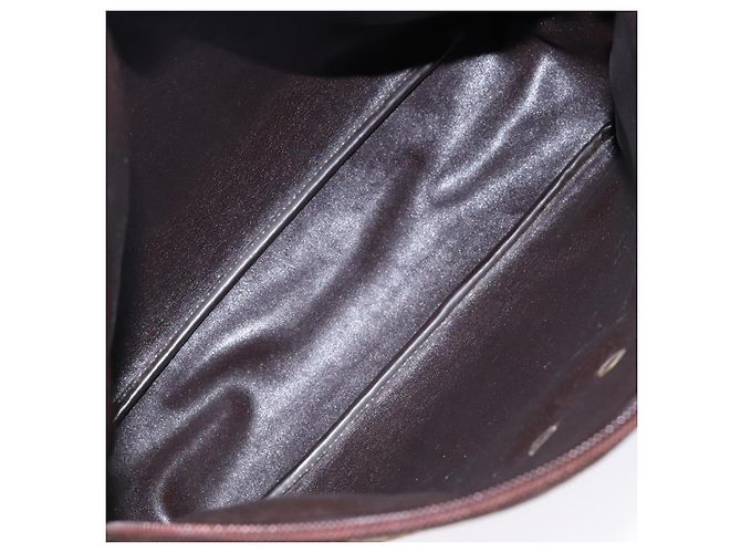 Sac à épaule en toile Trotter Christian Dior marron or Auth ep9928 Doré - vue 12