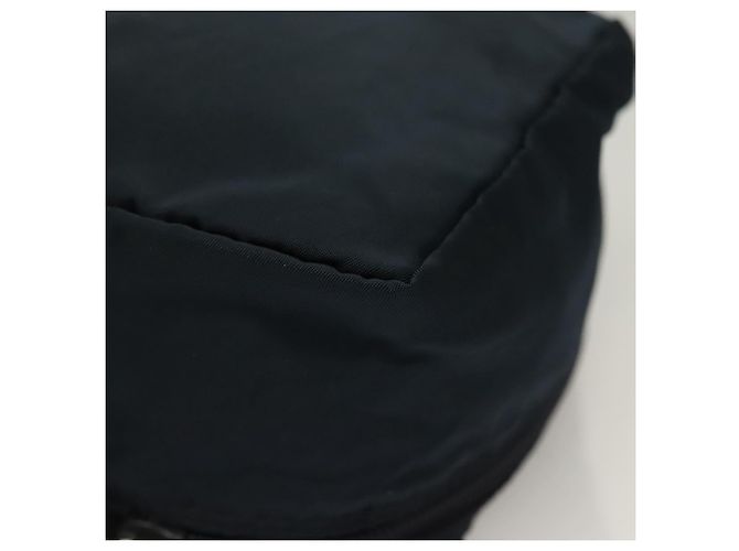 Bolso de mano de nylon PRADA azul marino plata Auth sw1292 - vista 17