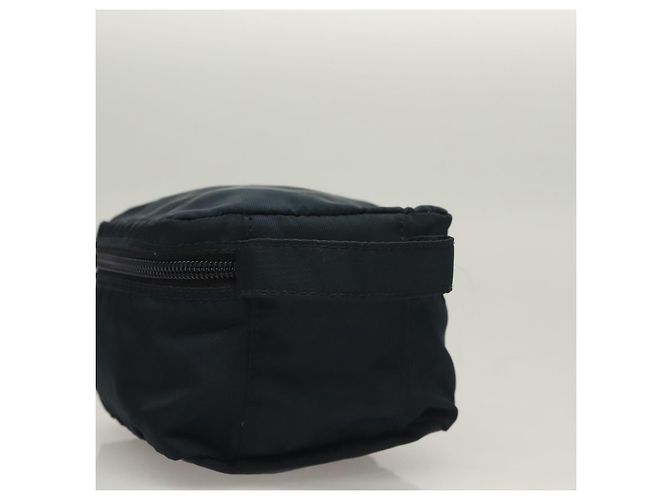 Bolso de mano de nylon PRADA azul marino plata Auth sw1292 - vista 6
