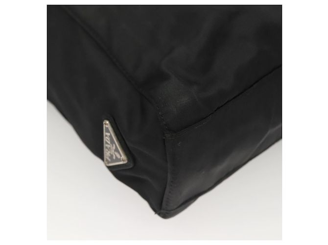 PRADA Borsa a mano in nylon nero chiaro Auth am8816 - vista 16