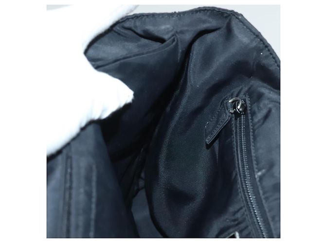 PRADA Borsa a mano in nylon nero chiaro Auth am8816 - vista 20
