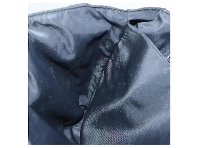 PRADA Borsa a mano in nylon nero chiaro Auth am8816 - vista 22