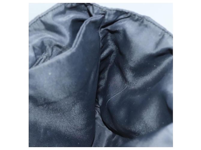 PRADA Borsa a mano in nylon nero chiaro Auth am8816 - vista 23