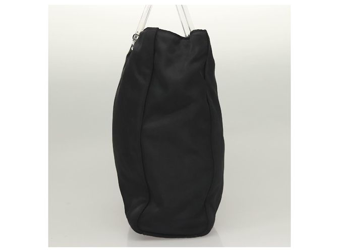 PRADA Borsa a mano in nylon nero chiaro Auth am8816 - vista 3