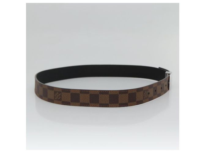 LOUIS VUITTON Damier Ebene Quadratgürtel 36,6"" LV Auth sw1302 - Ansicht 3