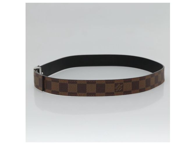 LOUIS VUITTON Damier Ebene Quadratgürtel 36,6"" LV Auth sw1302 - Ansicht 4