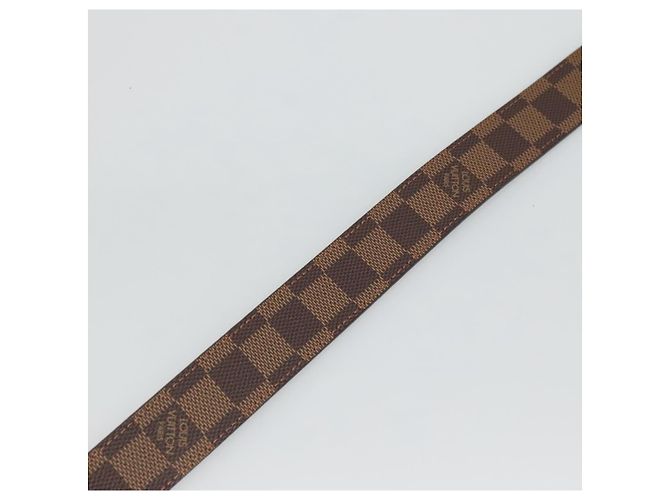 LOUIS VUITTON Damier Ebene Quadratgürtel 36,6"" LV Auth sw1302 - Ansicht 7