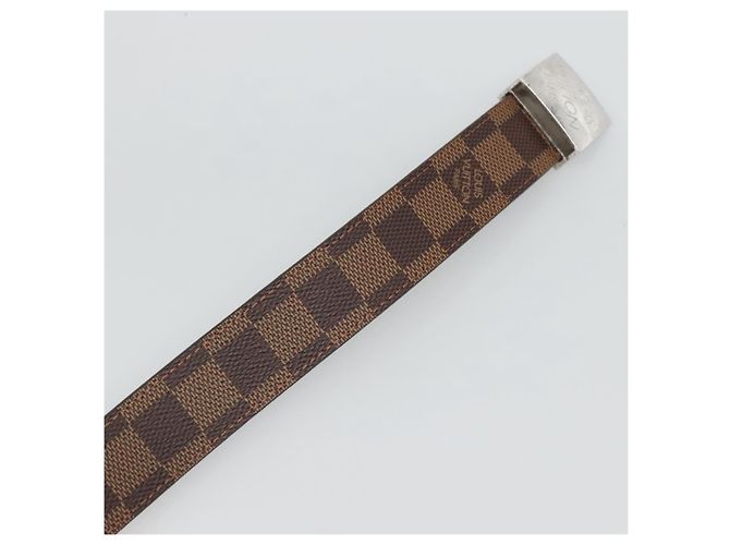 LOUIS VUITTON Damier Ebene Quadratgürtel 36,6"" LV Auth sw1302 - Ansicht 8