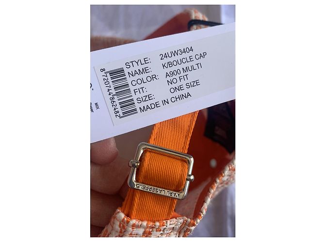 Karl Lagerfeld Tweed Cap Orange - Ansicht 10