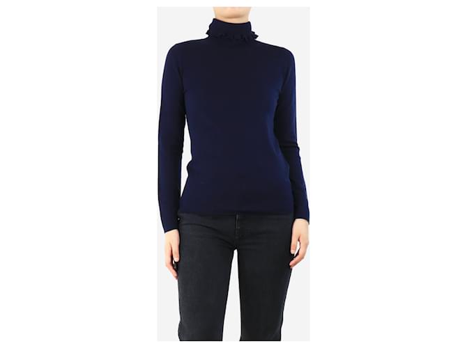 Vanessa Seward Navyblauer Rollkragenpullover - Größe UK 12 - Ansicht 3