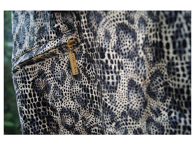 Autre Marque Calças com estampa de leopardo elásticas poliéster 38 fr - Ansicht 10