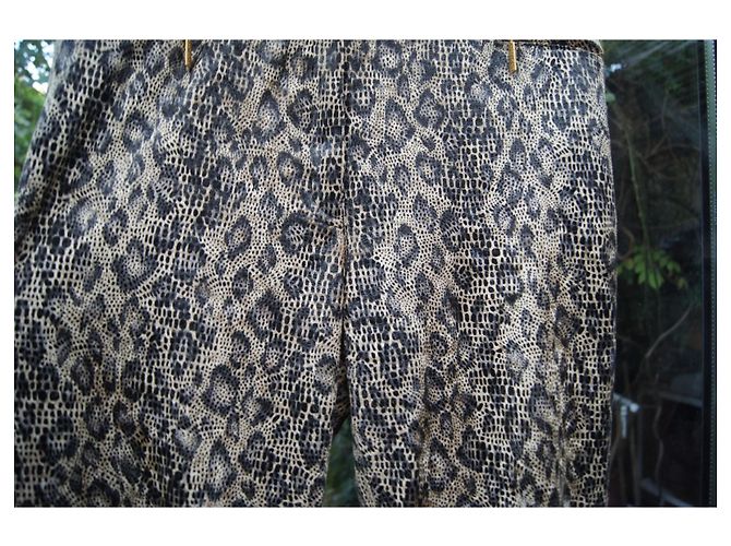 Autre Marque Calças com estampa de leopardo elásticas poliéster 38 fr - Ansicht 11