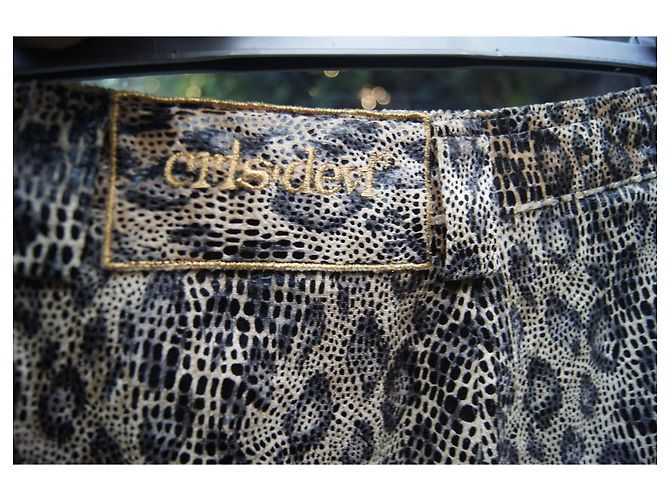 Autre Marque Calças com estampa de leopardo elásticas poliéster 38 fr - Ansicht 3