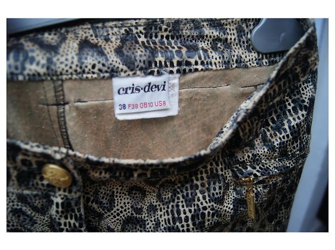 Autre Marque Calças com estampa de leopardo elásticas poliéster 38 fr - Ansicht 9