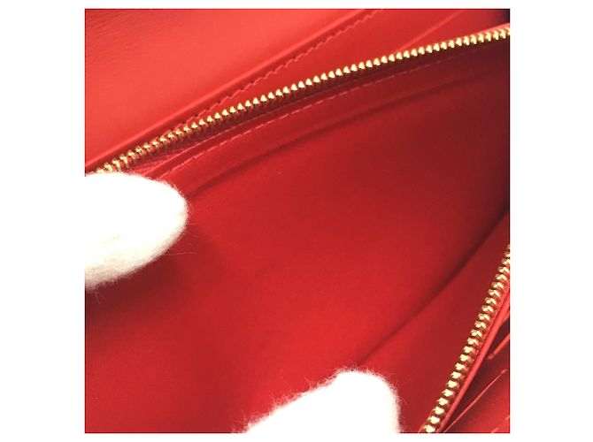 Cartera Larga Sarah Bird en Monogram Vernis Louis Vuitton Roja Fucsia - vista 11