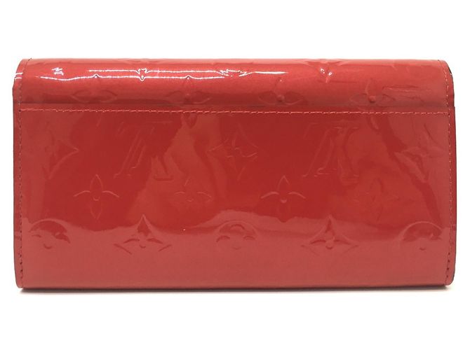 Cartera Larga Sarah Bird en Monogram Vernis Louis Vuitton Roja Fucsia - vista 2