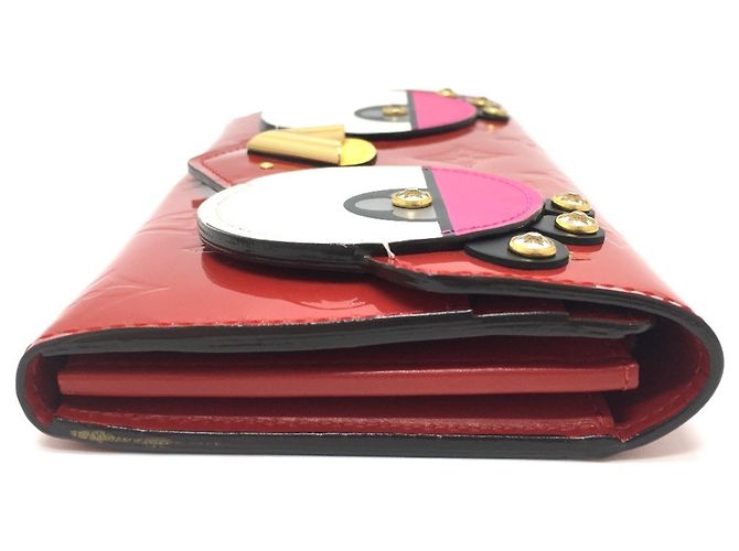 Cartera Larga Sarah Bird en Monogram Vernis Louis Vuitton Roja Fucsia - vista 3