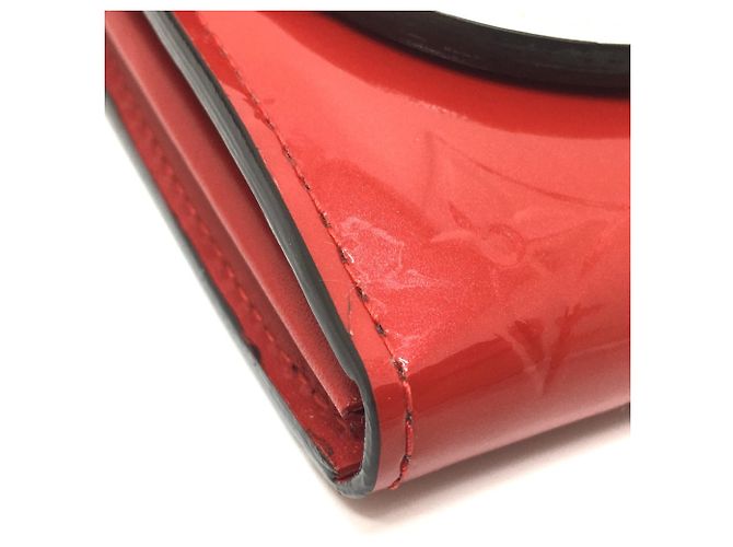 Cartera Larga Sarah Bird en Monogram Vernis Louis Vuitton Roja Fucsia - vista 4