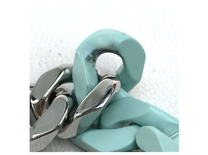 Bracciale Catena Scultura LV MP2630 di Louis Vuitton Argento Verde - vista 6
