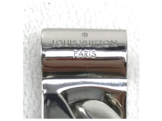 Bracciale Catena Scultura LV MP2630 di Louis Vuitton Argento Verde - vista 8