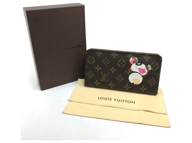 Portafoglio Lungo con Zip Panda Monogramma Louis Vuitton Marrone - vista 13